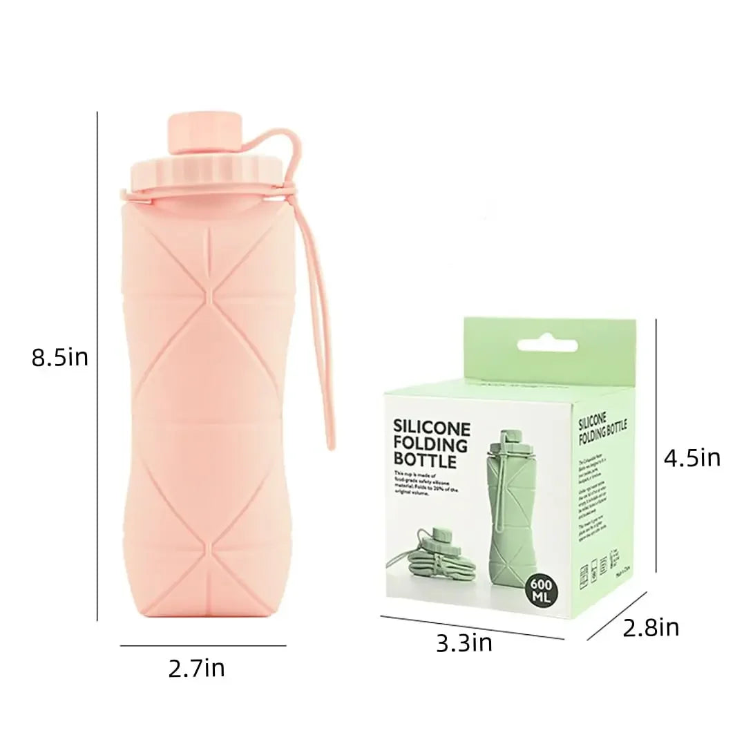 Silicone Folding Water Cup Outdoor Portable and Scalable Sports Collapsible Water Bottle Travel Camping Cup 2025 Handy Cup