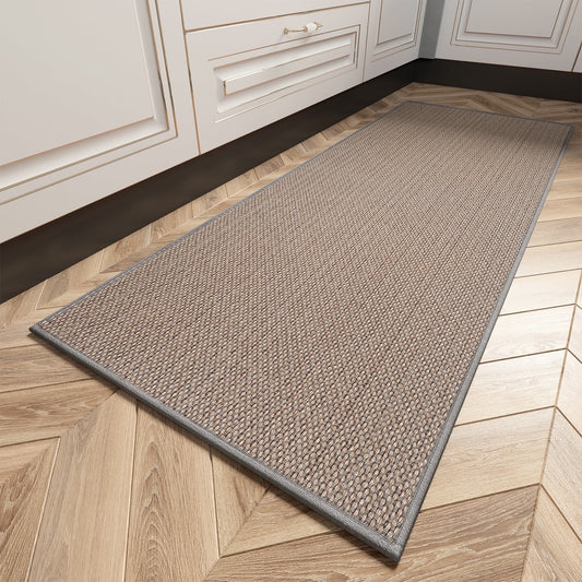 Kitchen Mat Washable Kitchen Rugs and Mats Non Skid Absorbent Runner Rugs for Kitchen Front of Sink Kitchen Floor Mats 20"X70" Grey Kitchen Mats or Rugs
