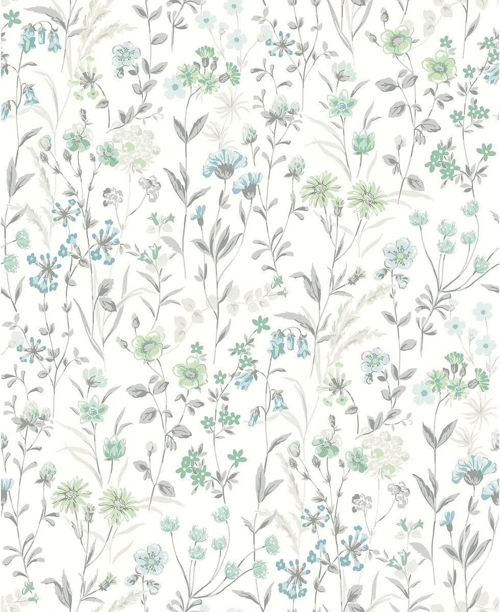 Wildflowers Peel and Stick Wallpaper (Multicolored)
