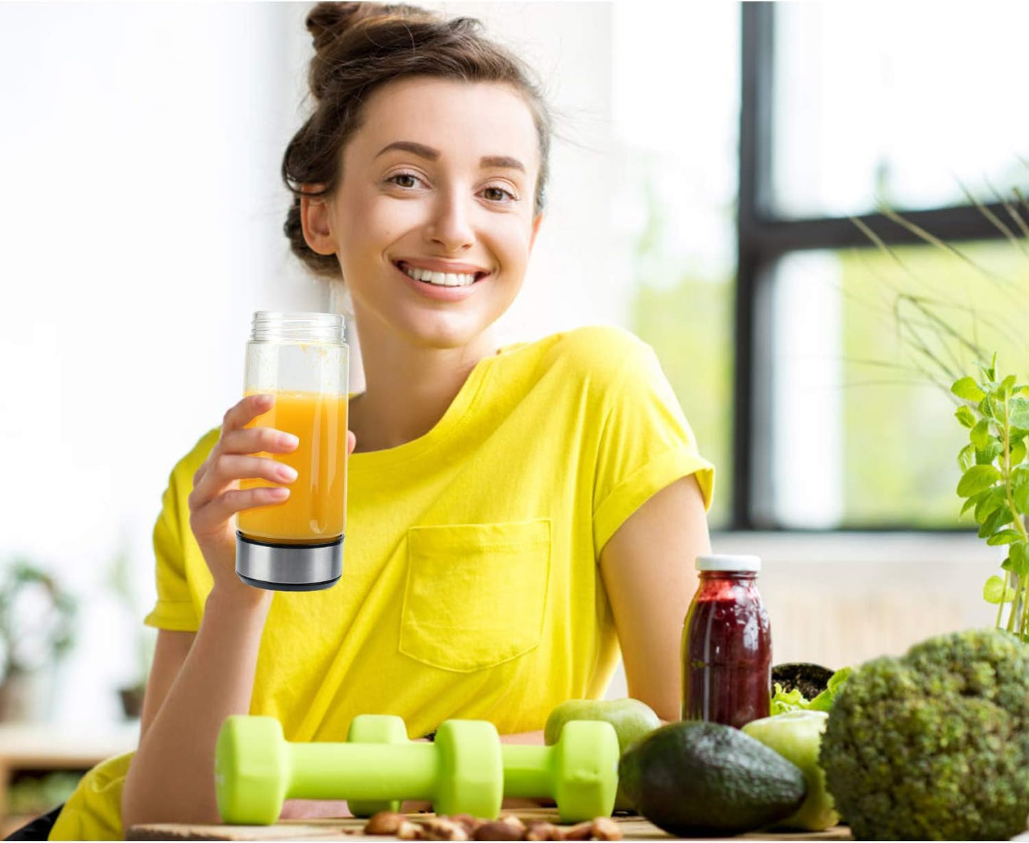 Portable Blender Glass,  Smoothie Blender to Go, Personal Blender Protein Shaker