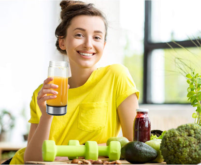 Portable Blender Glass,  Smoothie Blender to Go, Personal Blender Protein Shaker