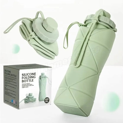 Silicone Folding Water Cup Outdoor Portable and Scalable Sports Collapsible Water Bottle Travel Camping Cup 2025 Handy Cup