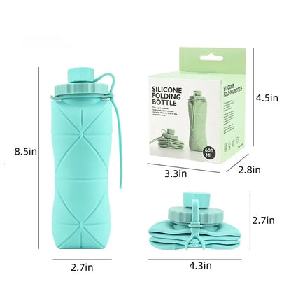 Silicone Folding Water Cup Outdoor Portable and Scalable Sports Collapsible Water Bottle Travel Camping Cup 2025 Handy Cup