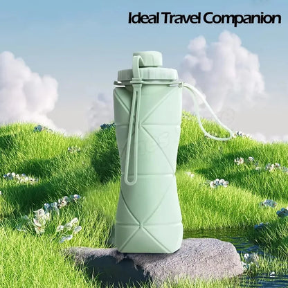 Silicone Folding Water Cup Outdoor Portable and Scalable Sports Collapsible Water Bottle Travel Camping Cup 2025 Handy Cup