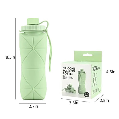 Silicone Folding Water Cup Outdoor Portable and Scalable Sports Collapsible Water Bottle Travel Camping Cup 2025 Handy Cup