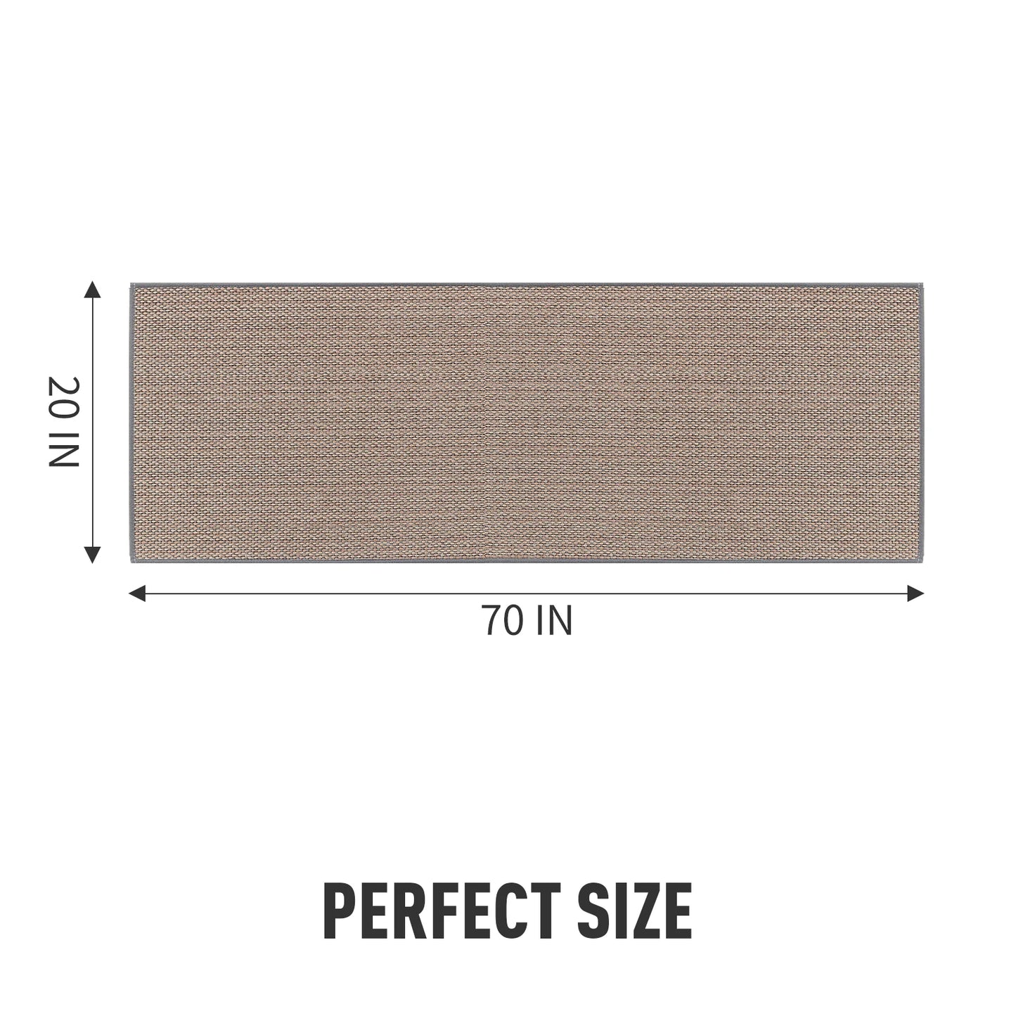 Kitchen Mat Washable Kitchen Rugs and Mats Non Skid Absorbent Runner Rugs for Kitchen Front of Sink Kitchen Floor Mats 20"X70" Grey Kitchen Mats or Rugs