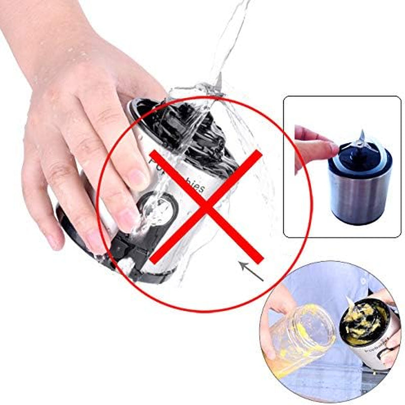 Portable Blender Glass,  Smoothie Blender to Go, Personal Blender Protein Shaker