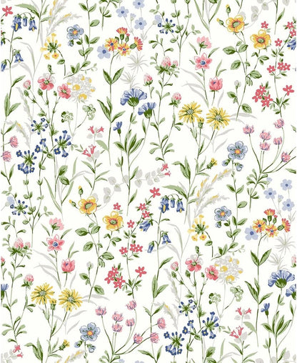 Wildflowers Peel and Stick Wallpaper (Multicolored)