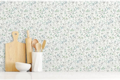 Wildflowers Peel and Stick Wallpaper (Multicolored)